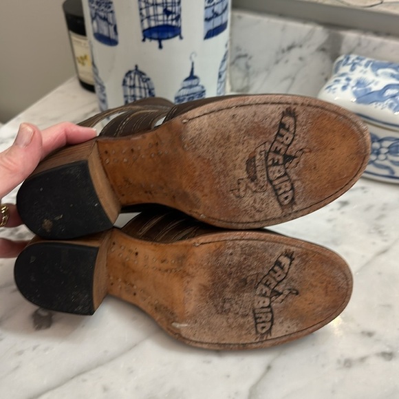 Freebird Lucky open back booties EUC   1 strap removed on each boot - Picture 6 of 10